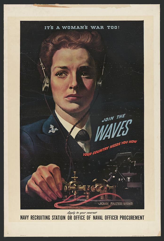 A WAVES recruitment poster